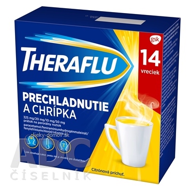 THERAFLU PRECHLADNUTIE A CHRÍPKA plo por (4-vrst.vre.PET/LDPE/Al/LDPE) 1x14 ks