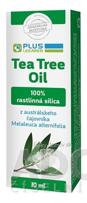 PLUS LEKÁREŇ Tea Tree Oil 100% rastlinná silica z čajovníka 1x10 ml
