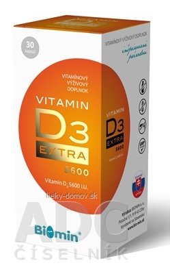 Biomin VITAMIN D3 EXTRA 5600 I.U. cps 1x30 ks