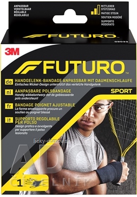 3M FUTURO SPORT bandáž na zápästie stredná opora, (09033) 1x1 ks