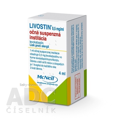 Livostin 0,5 mg/ ml int opu 1x4 ml