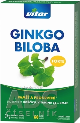 VITAR GINKGO BILOBA FORTE cps 1x60 ks