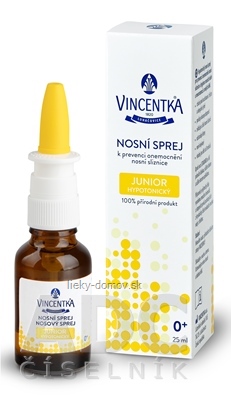 VINCENTKA NOSOVÝ SPREJ JUNIOR hypotonický 1x25 ml