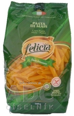 Kukuricne cestoviny Felicia Penne Rigate bez lepku 1x500 g