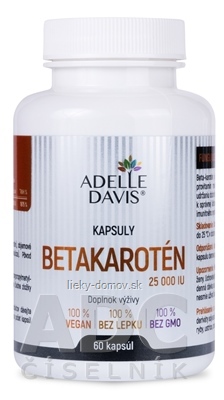 Adelle Davis BETAKAROTÉN 25000 IU cps 1x60 ks