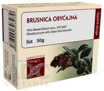 HANUS BRUSNICA OBYČAJNÁ LIST vákuové bal. 1x50 g