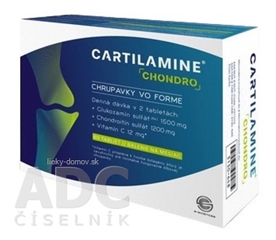 CARTILAMINE CHONDRO tbl (denná dávka v 2 tabletách) 1x60 ks