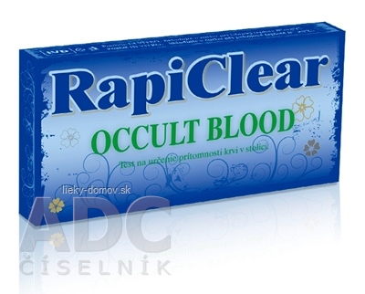 RapiClear OCCULT BLOOD IVD test na samodiagnostiku, 1x1 set