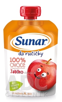 Sunar Do ručičky JABLKO 100 % ovocia (od ukonč. 4. mesiaca) 1x100 g