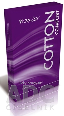 MAXIS COMFORT COTTON STEHENNÉ PANČUCHY veľkosť 3+, (II.KT), krátke, so špicou, s krajkou, bronz, 1x1 pár