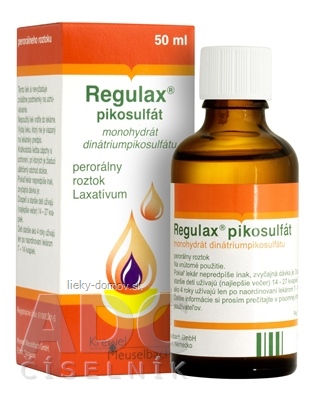 REGULAX pikosulfát sol por (fľ.skl.hnedá) 1x50 ml