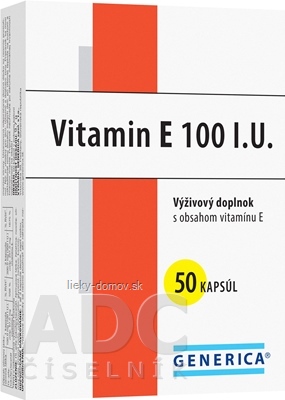 GENERICA Vitamin E 100 I.U. cps 1x50 ks