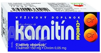 NATURVITA KARNITÍN + CHRÓM tbl 1x50 ks