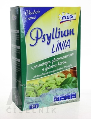 asp Psyllium LÍNIA práškový vlákninový nápoj (70% psyllia) 1x150 g