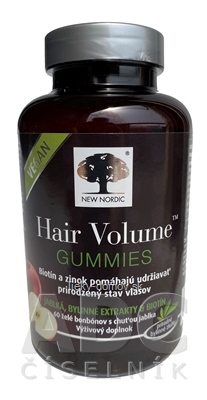 NEW NORDIC Hair Volume GUMMIES VEGAN želé 1x60 ks