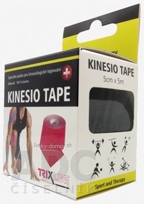 KINESIO TAPE TRIXLINE čierna, 5 cm x 5 m, 1x1 ks