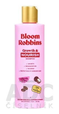 Bloom Robbins Growth & NOURISH SHAMPOO šampón na suché a normálne vlasy 1x250 ml