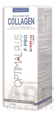 OPTIMAL PLUS F - PRO COLLAGEN nová vylepšená receptúra, roztok 1x500 ml