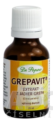 DR. POPOV Grepavit (grep - extrakt z jadier) kvapky 1x25 ml