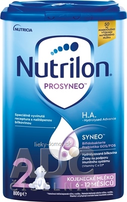 Nutrilon 2 PROSYNEO H.A. - Hydrolyzed Advance následná dojčenská výživa (6-12 mesiacov) 1x800 g