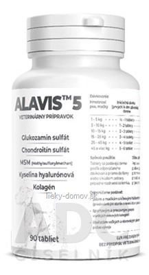 ALAVIS 5 tbl pre psy a mačky 1x90 ks