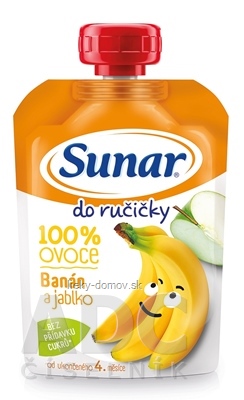 Sunar Do ručičky Banána a jablko 100% ovocia (od ukonč. 4. mesiaca) 1x100 g