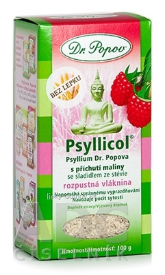 DR. POPOV PSYLLICOL MALINA rozpustná vláknina 1x100 g