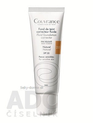 AVENE COUVRANCE FDT CORRECTEUR FLUIDE NATUREL tekutý krycí mejkap SPF20 - prirodzený odtieň (inovácia) 1x30 ml