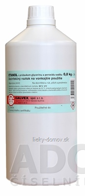 ETANOL s prídavkom glycerínu a peroxidu vodíka 1x0,8 kg