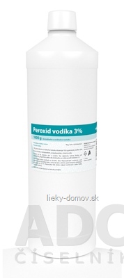 Peroxid vodíka 3 % sol dor (fľ.HDPE) 1x1000 g