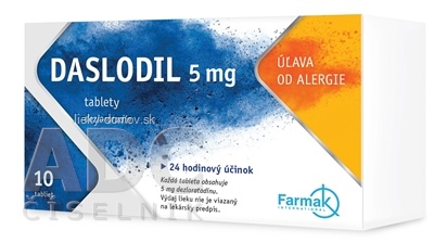 DASLODIL 5 mg (Desloratadin Xantis) tbl (blis.OPA/Al/PVC/Al) 1x10 ks