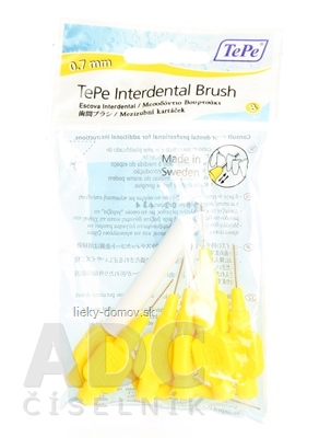 TePe Medzizubná kefká 0,7 mm size 4 (žltá) 1x8 ks