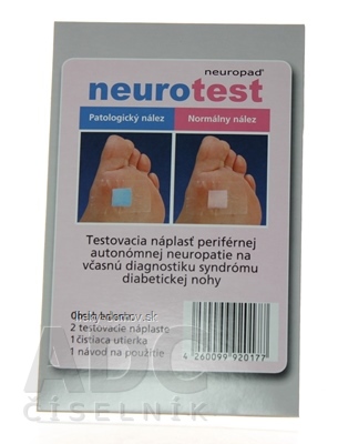 Neurotest emp (diagnostický test diabet. polyneuropatie) 1x2 ks