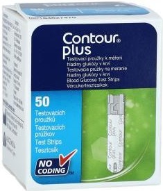 Contour Plus Testovacie prúžky - 50 ks