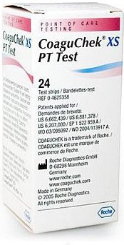 CoaguChek® XS 24 ks, testovacie prúžky pre stanovenie protrombínového času