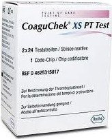 COAGUCHEK XS PT Test 2 x 24 prúžkov