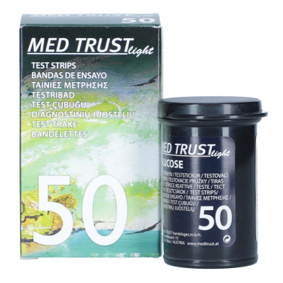 Testovacie prúžky Medtrust light, 50 ks