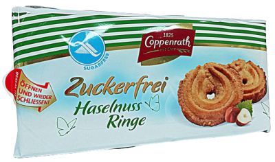 COPPENRATH Sušienky s Lieskovými Orieškami bez Cukru