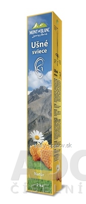 MONT BLANC Luxury Auris Ušné sviece natur (inov.2022) 1x2 ks