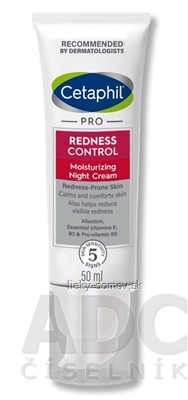 Cetaphil PRO REDNESS CONTROL Nočný hydratačný krém (Moisturizing Night Cream) 1x50 ml