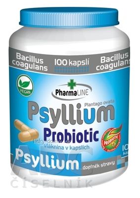 PharmaLINE Psyllium Probiotic cps 1x100 ks