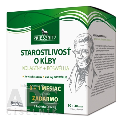 PRIESSNITZ STAROSTLIVOSŤ O KĹBY tbl (Kolagény + Boswéllia) 90+30 zadarmo (120 ks)