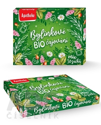 APOTHEKE KOLEKCIA Bylinkové čajovanie BIO ovocné a bylinné čaje (6 druhov) v nálevových vreckách 1x30 ks