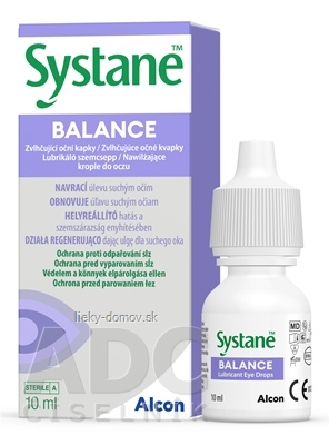 Systane BALANCE zvlhčujúce očné kvapky 1x10 ml
