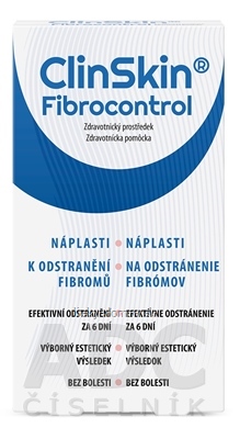ClinSkin Fibrocontrol náplasti na odstránenie fibrómov 1x3 ks