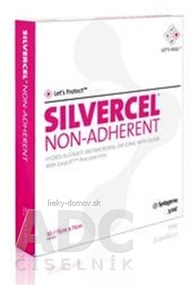 SILVERCEL hydroalginátový bakteriostatický obväz (11x11 cm) 1x10 ks