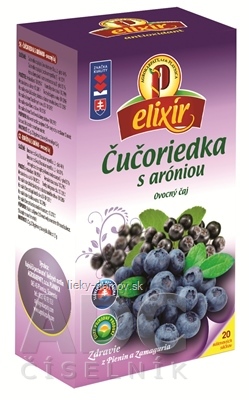 AGROKARPATY ČUČORIEDKA s aróniou ovocný čaj, balené vrecúška, 20x1,5 g (30 g)