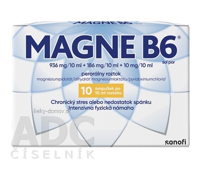 MAGNE B6 sol por (amp.skl.hnedá) 10x10 ml