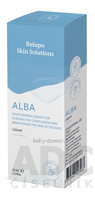 BELUPO SKIN SOLUTIONS ALBA hydratačný zosvetľujúci a rozjasňujúci krém na tvár 1x50 ml