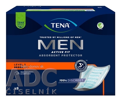 TENA Men Level 3 inkontinenčné vložky pre mužov 1x8 ks